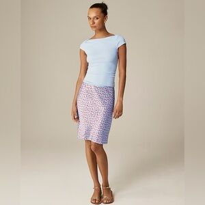 NEW with tags J Crew Knee Length Slip Skirt in Floral pattern